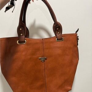 Brown Leather Tote Bag